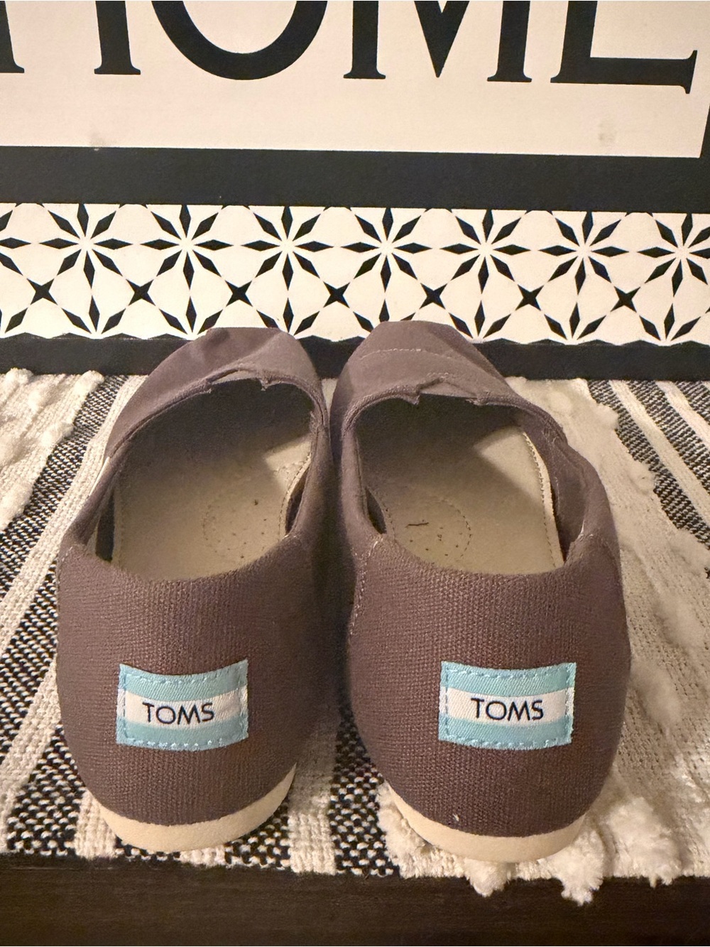 Grey TOMS shoes